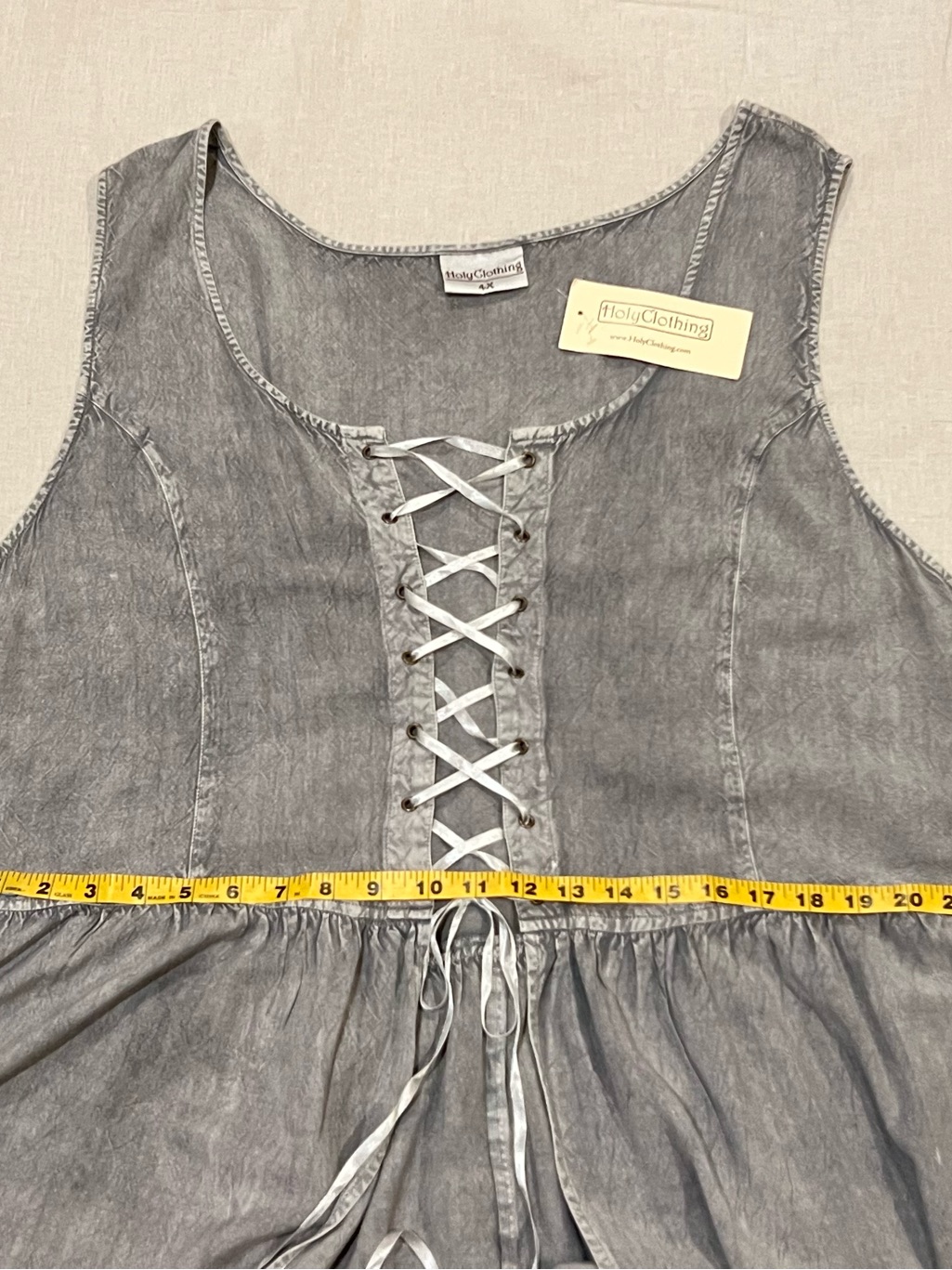 Holyclothing Midieval Ren Faire Nwt Rene Maxi Larp Overdress In Gray 4x — image 8 of 8